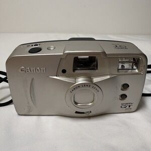 Canon Snappy QT Date 35mm Point & Shoot Compact Film Camera Flash Works Not Test